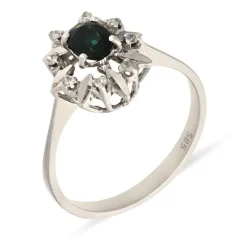 Saphir-Ring Weißgold