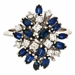 Saphir-Ring Weißgold