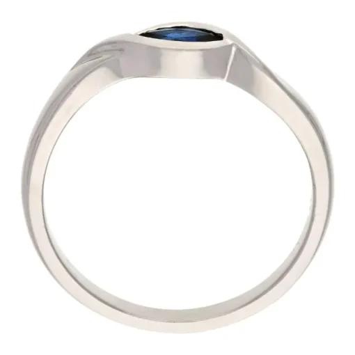 Saphir-Ring Weißgold