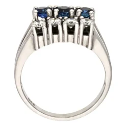 Saphir-Ring Weißgold