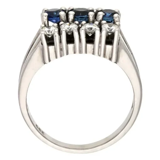 Saphir-Ring Weißgold