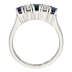 Saphir-Ring Weißgold