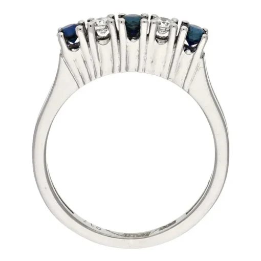 Saphir-Ring Weißgold