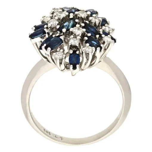 Saphir-Ring Weißgold