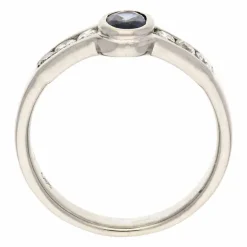 Saphir-Ring Weißgold
