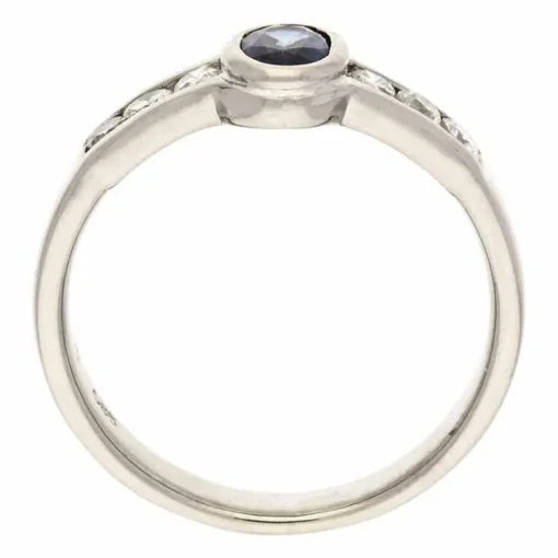 Saphir-Ring Weißgold