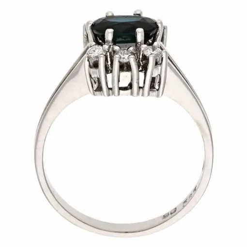 Saphir-Ring Weißgold