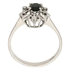 Saphir-Ring Weißgold