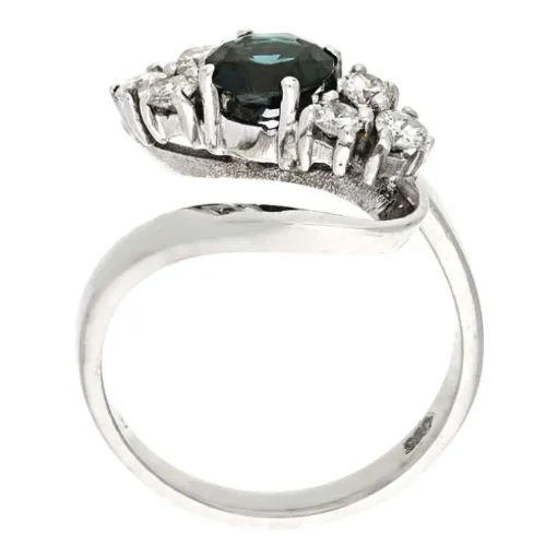 Saphir-Ring Weißgold