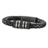 Save Brave Armband 'Edward' Edelstahl Leder