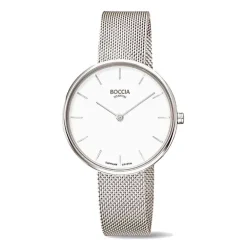 Schöne BOCCIA Titan Damenarmbanduhr 327-09