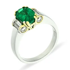 Smaragd-Ring Bicolor