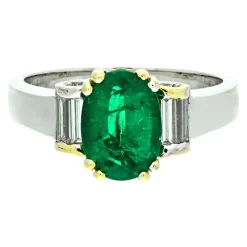 Smaragd-Ring Bicolor