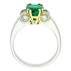 Smaragd-Ring Bicolor