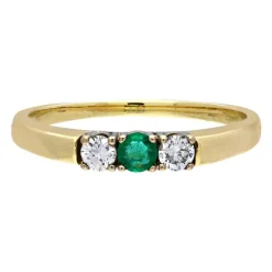 Smaragd-Ring Gelbgold