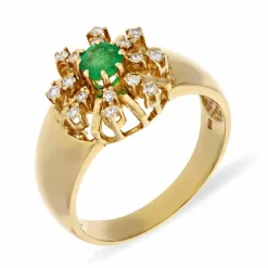 Smaragd-Ring Gelgold