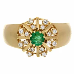 Smaragd-Ring Gelgold