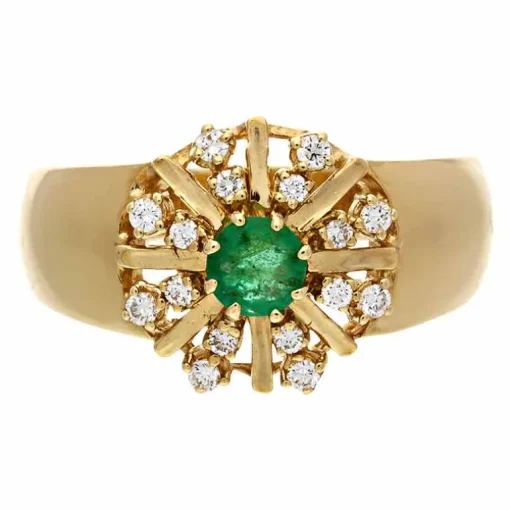 Smaragd-Ring Gelgold