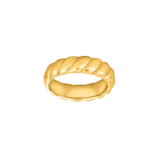 Son of Noa Ring Edelstahl, IP vergoldet Größe 66