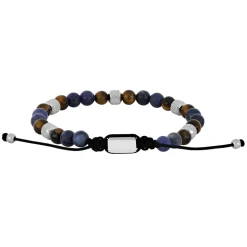 Son of Noa Sodalith/Tigerauge-Armband Edelstahl