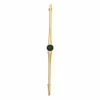 Spinell-Brosche Gelbgold