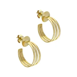 Steck-Creolen Gelbgold