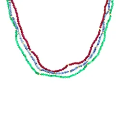 Steinkette Gelbgold