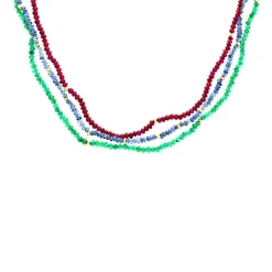 Steinkette Gelbgold