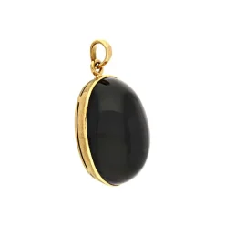 Sterndiopsid-Anhänger Gelbgold