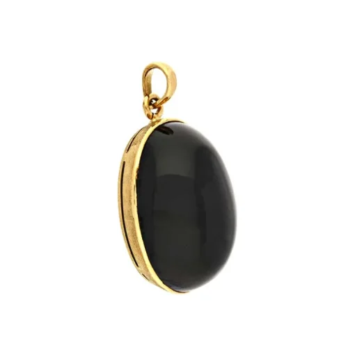 Sterndiopsid-Anhänger Gelbgold