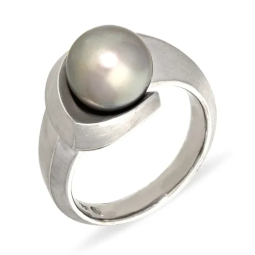 Tahiti-Ring Weißgold