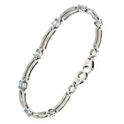 Topas-Armband Weißgold