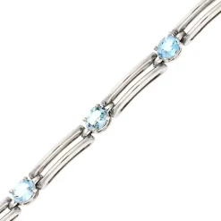 Topas-Armband Weißgold