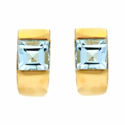 Topas-Ohrstecker Gelbgold