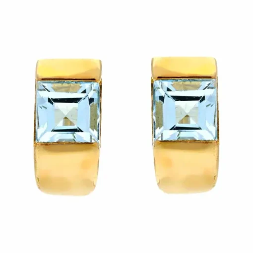 Topas-Ohrstecker Gelbgold
