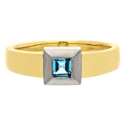 Topas-Ring Bicolor