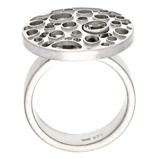 Topas-Ring Silber