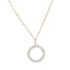 Zirkonia-Halsschmuck Gelbgold