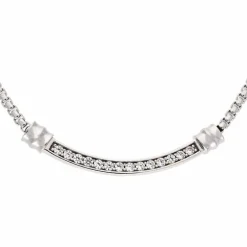 Zirkonia-Halsschmuck Silber