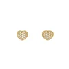 Zirkonia-Ohrschmuck Gelbgold