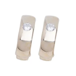 Zirkonia-Ohrschmuck Gelbgold