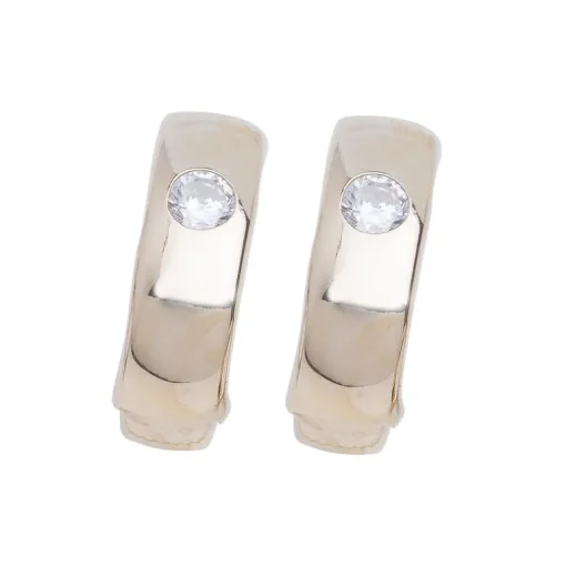 Zirkonia-Ohrschmuck Gelbgold