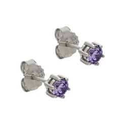 Zirkonia-Ohrstecker Silber
