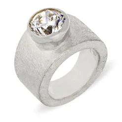 Zirkonia-Ring Silber