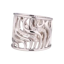Zirkonia-Ring Silber rhodiniert
